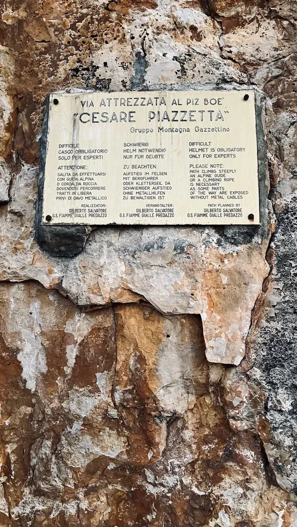 Cesare Piazzetta via ferrata